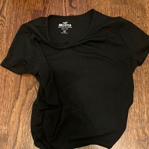 hollister baby tee scoop neck